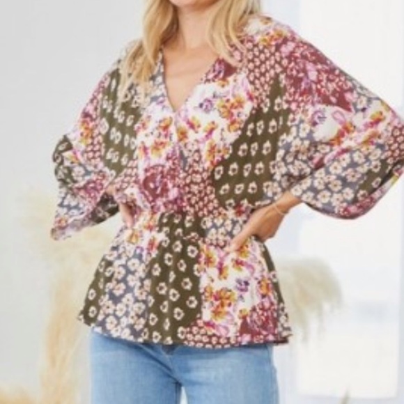 NWT Lizard Thicket Blouse Size Med - Picture 1 of 4